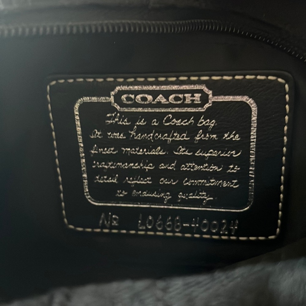 Classic Black Coach Handbag